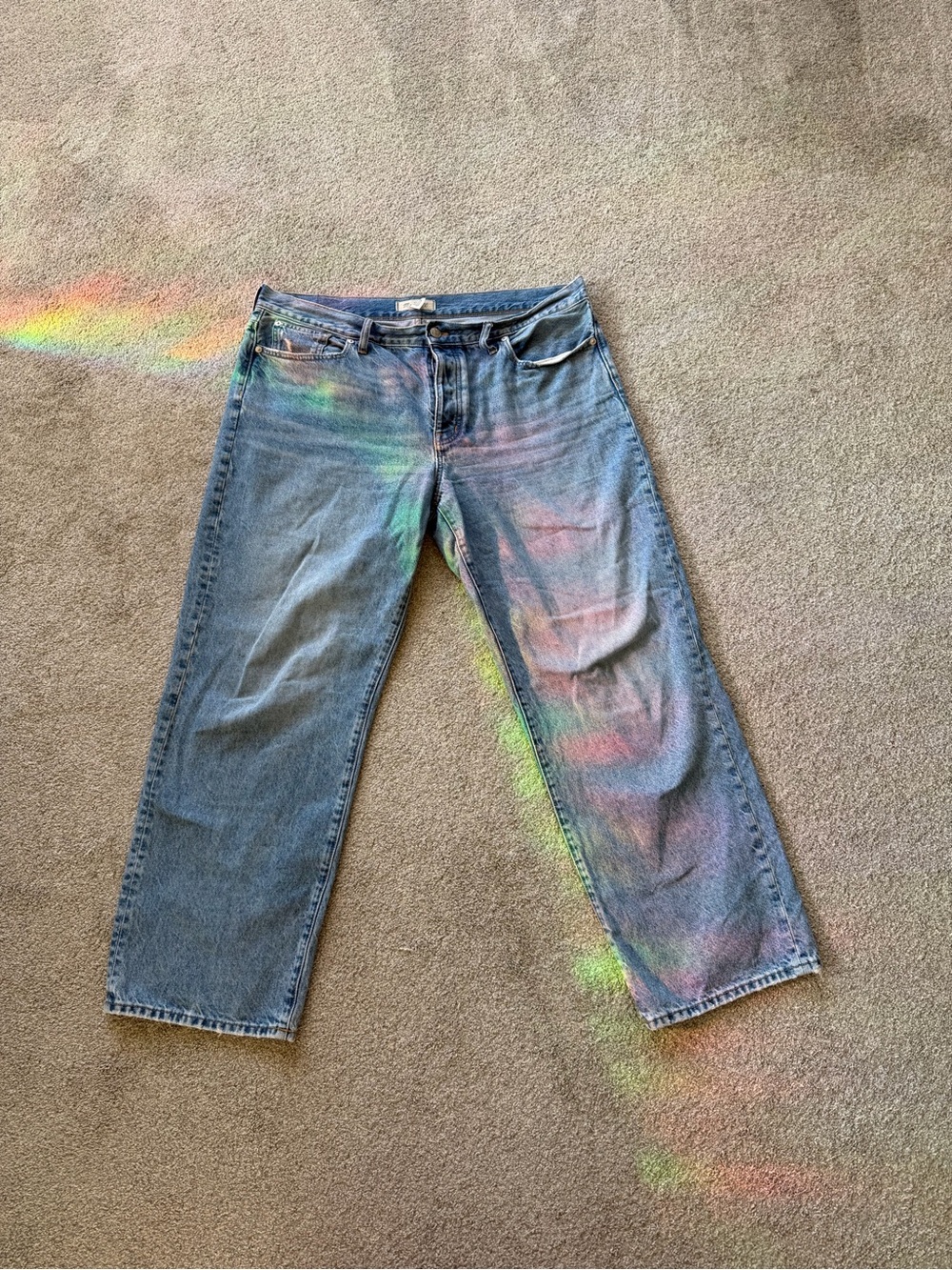 Madewell Light Blue Straight-Leg Jeans